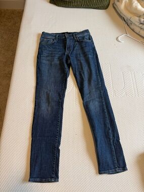 DSTLD Men's Indigo Slim Straight Jeans